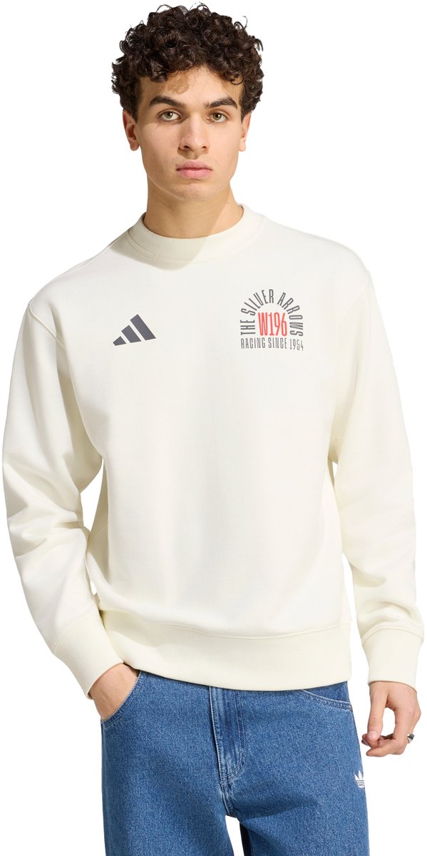 Adidas Performance Mercedes Amg Petronas Formula 1 Team Arrows 1955 Sweatshirt Heren Wit