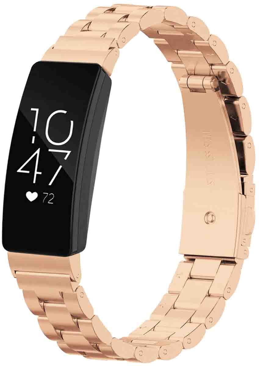 Stalen bandje - Geschikt voor Fitbit Inspire 2/ Inspire HR/ Ace 2/ Ace 3 - Rosé goud