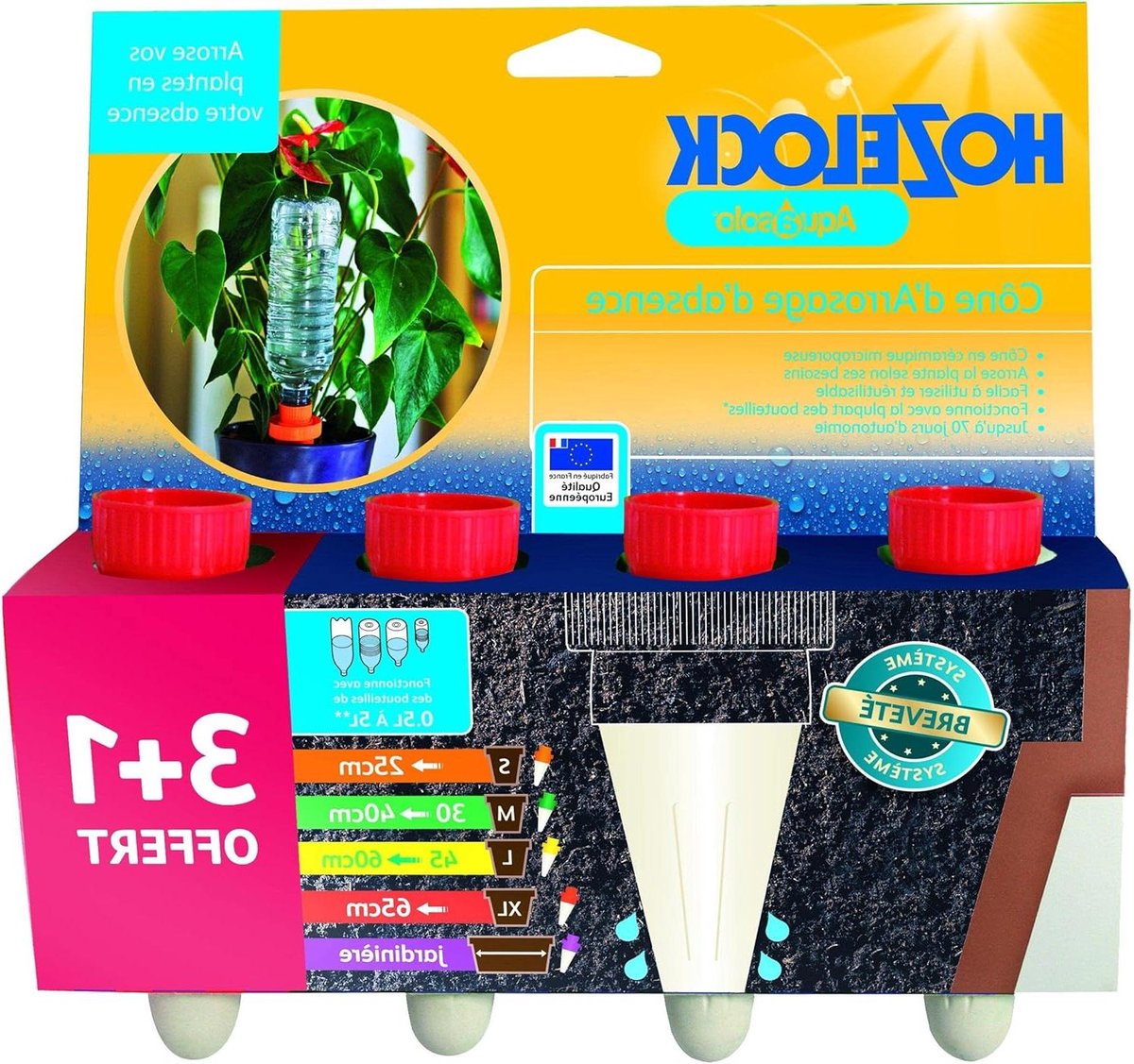 Irrigatie kegels - Planten watergevers - Planten verzorgen - Microporeus keramiek - 4 stuks XL - Rood