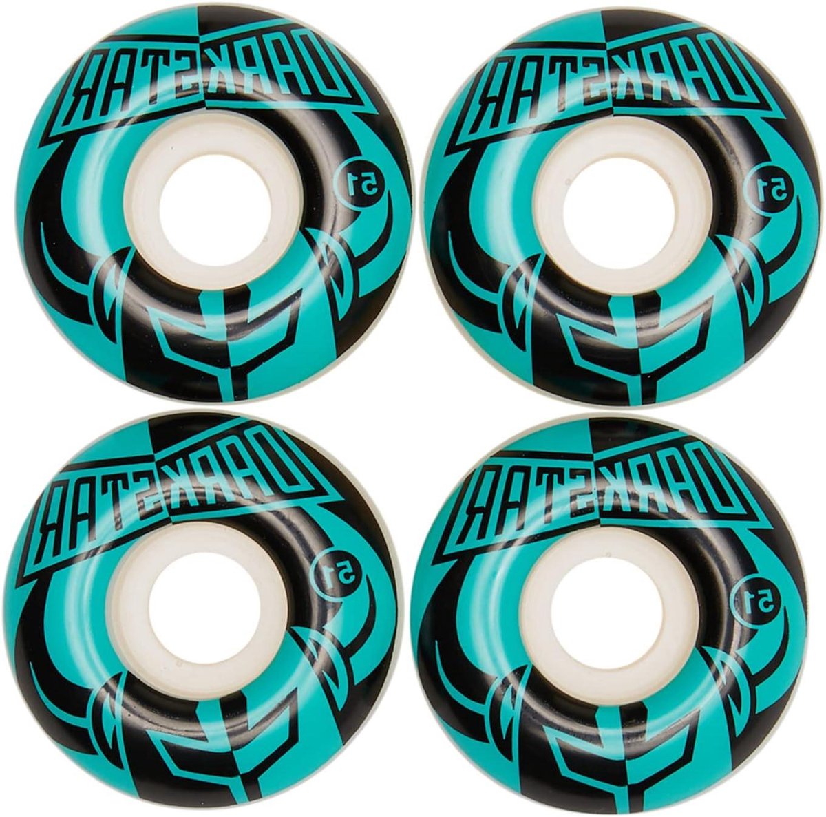 Skateboard Wielen Wielenset Straat Skaten Klassieke Vorm 51 mm Aqua