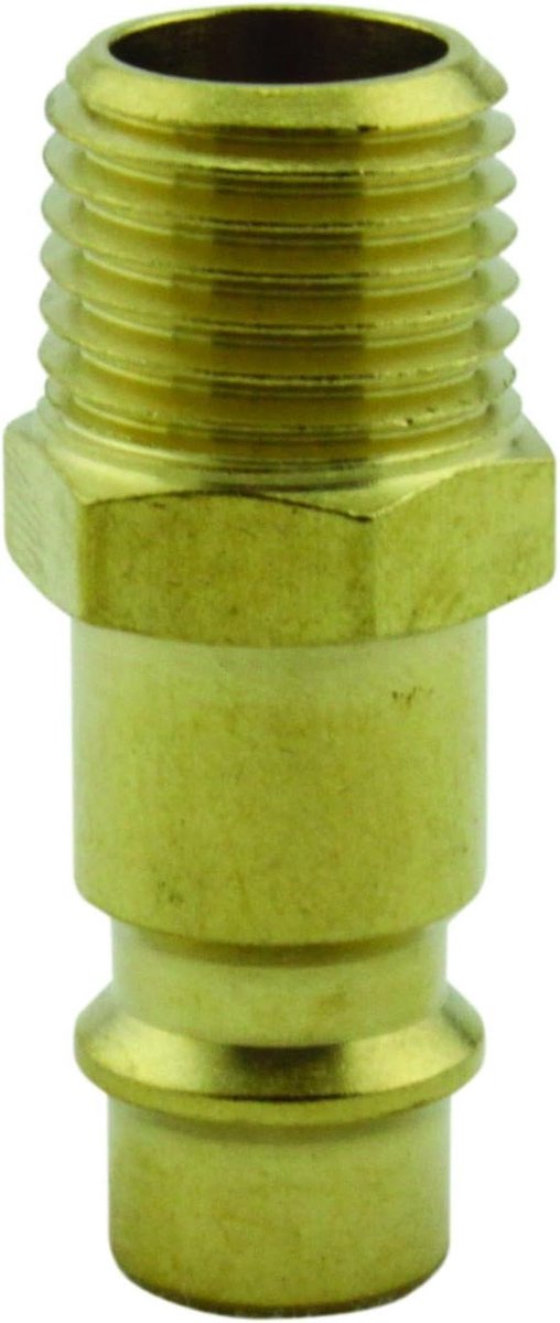 Messing Sluitpluggen - Luchtkoppeling - Luchtleidingen Afsluiten - V-Stijl Ontwerp - 1/4 Inch NPT - Messing