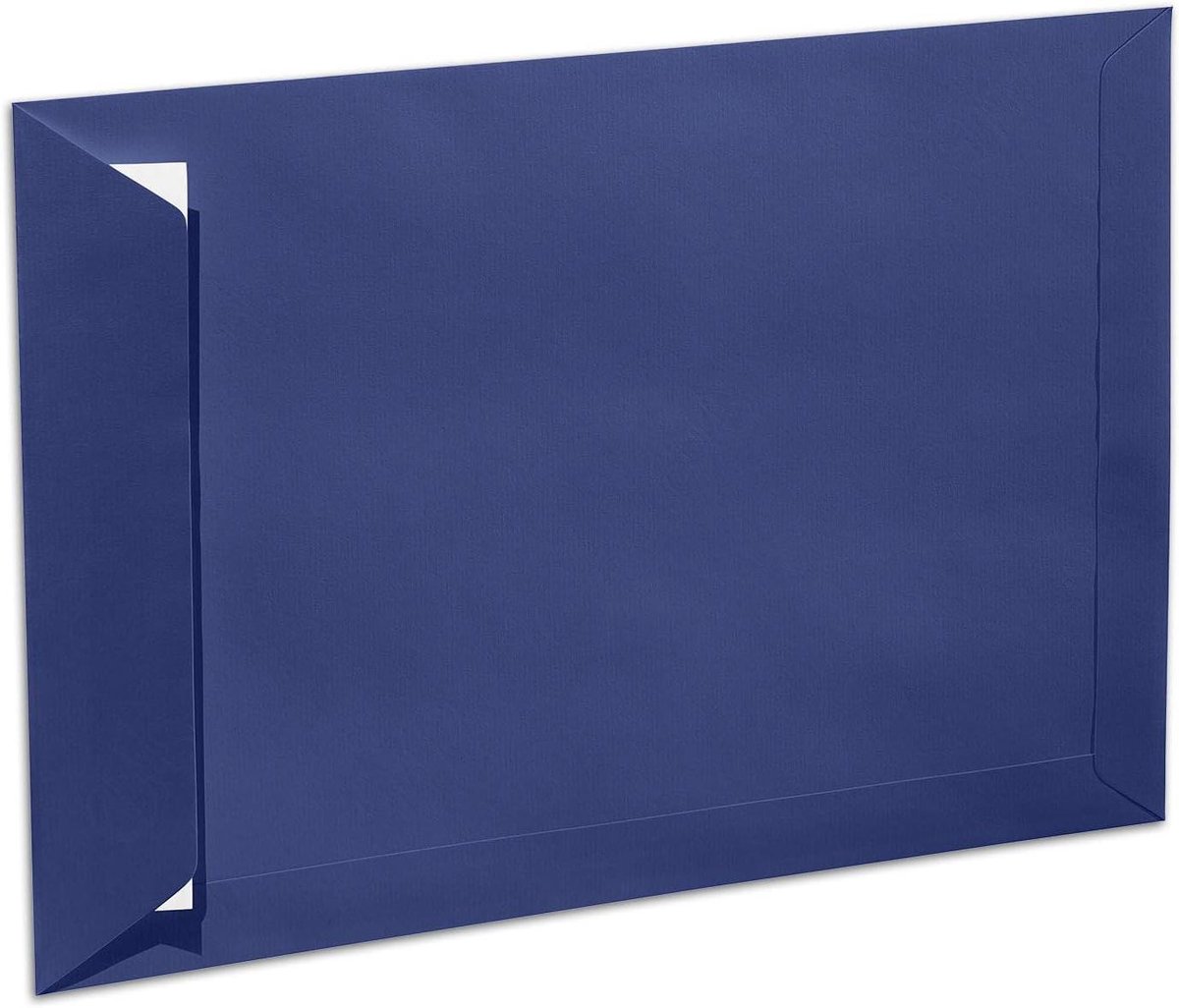 C4 Enveloppen - Klassiek Blauw - Brief Verzenden - Zonder Venster - 25 Stuks - Blauw
