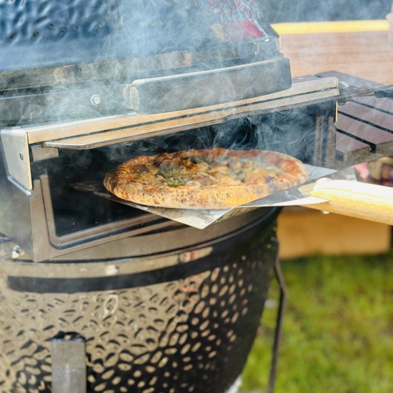 PiRO bbq JB Edition - Pizzaoven voor kamado barbecue - Draaispit batterijmotor bbq van Merkloos — afbeelding 3