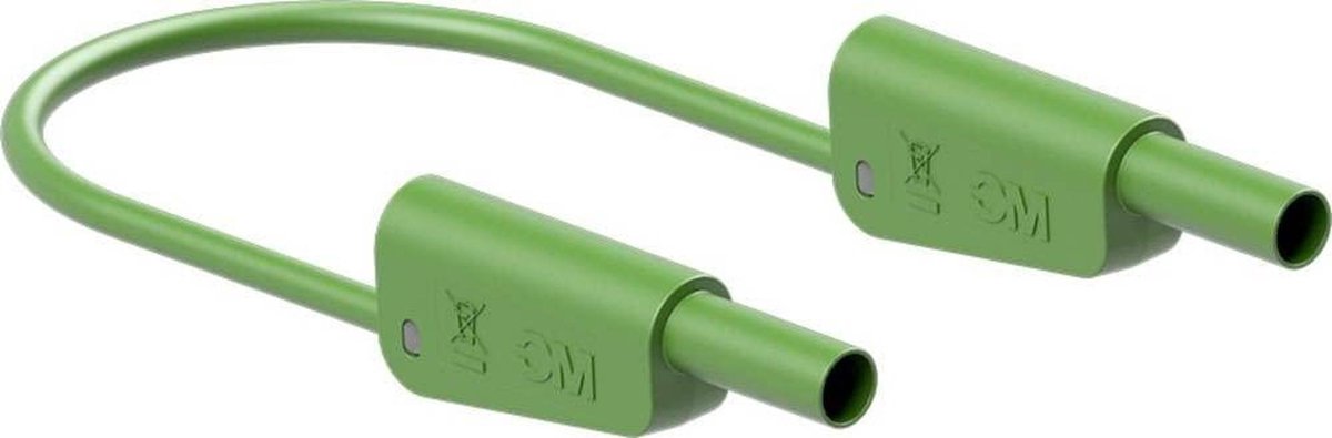 Meetkabel - Testkabel Elektronica - Elektrische Metingen - Roestvrij Staal - 200 cm - groen