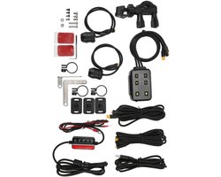 Motorcycle Camera - Dashcam Motor - Veilige Ritten Vastleggen - Dubbele 1080p Lens - 128GB Opslag - Zwart