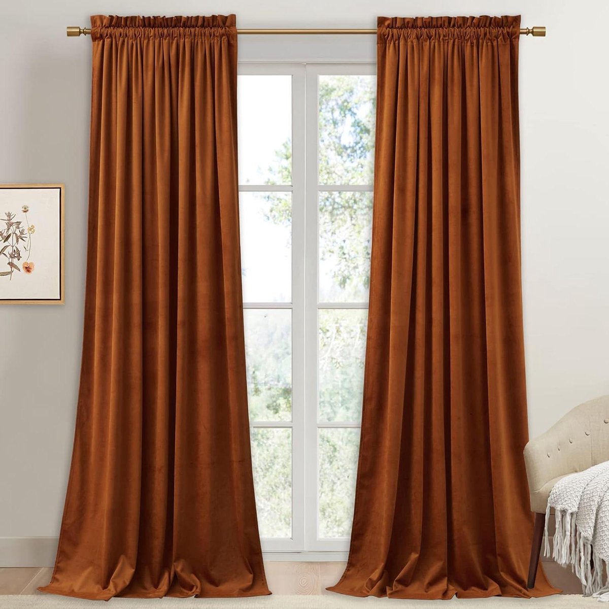 Fluwelen Gordijnen - Decoratieve Raambekleding - Woonkamer Aankleden - Luxe Zachte Stof -