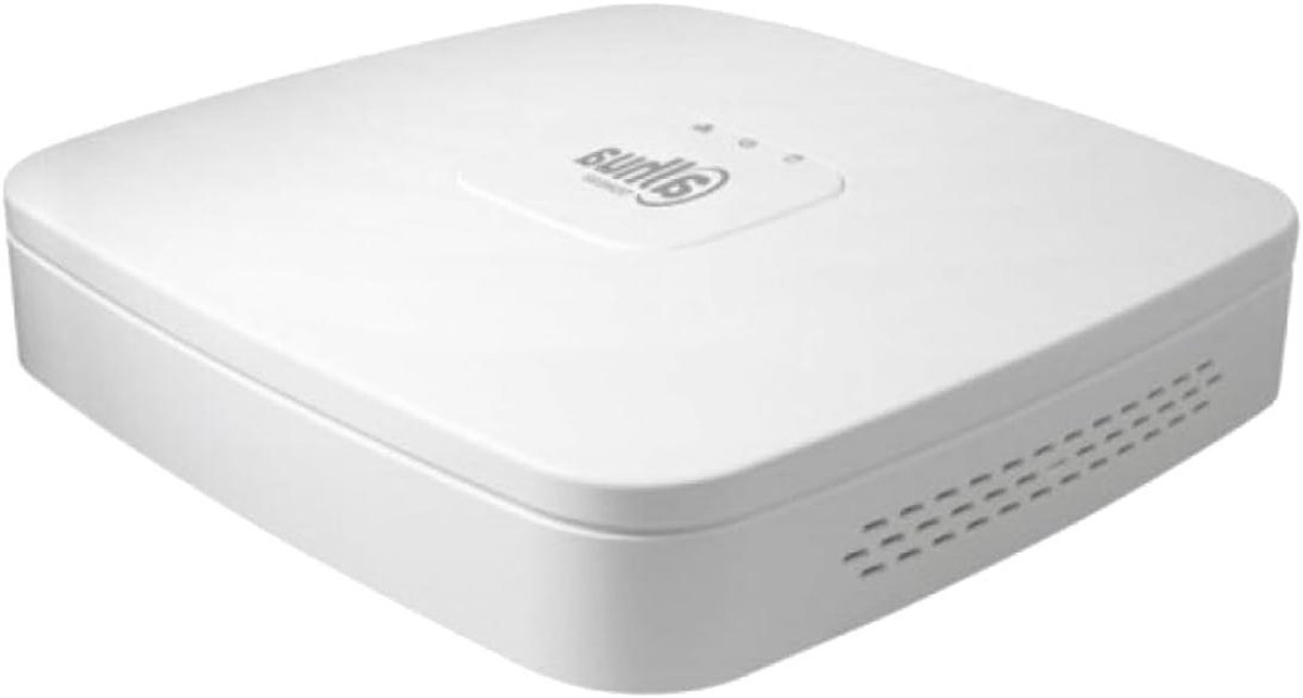 Netwerk Videorecorder - Bewakingsrecorder NVR - Beveiligingsbeelden Opslaan - 4 PoE Kanalen - 4K Resolutie - Zwart