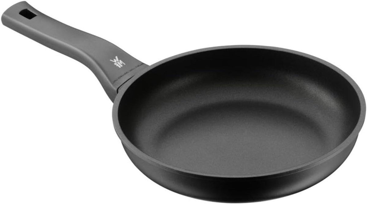 Braadpan - Koekenpan - Vettenarm Braden - PermaDur Antiaanbaklaag - 24 cm - Zwart