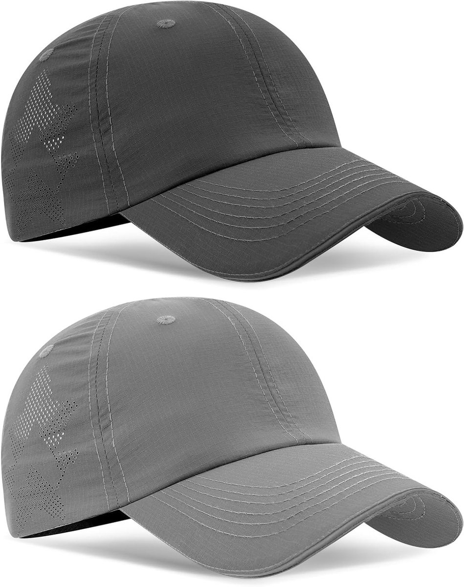 Snel drogende unisex sportcaps met UV-bescherming, ademend en lichtgewicht voor hardlopen, golf en vissen