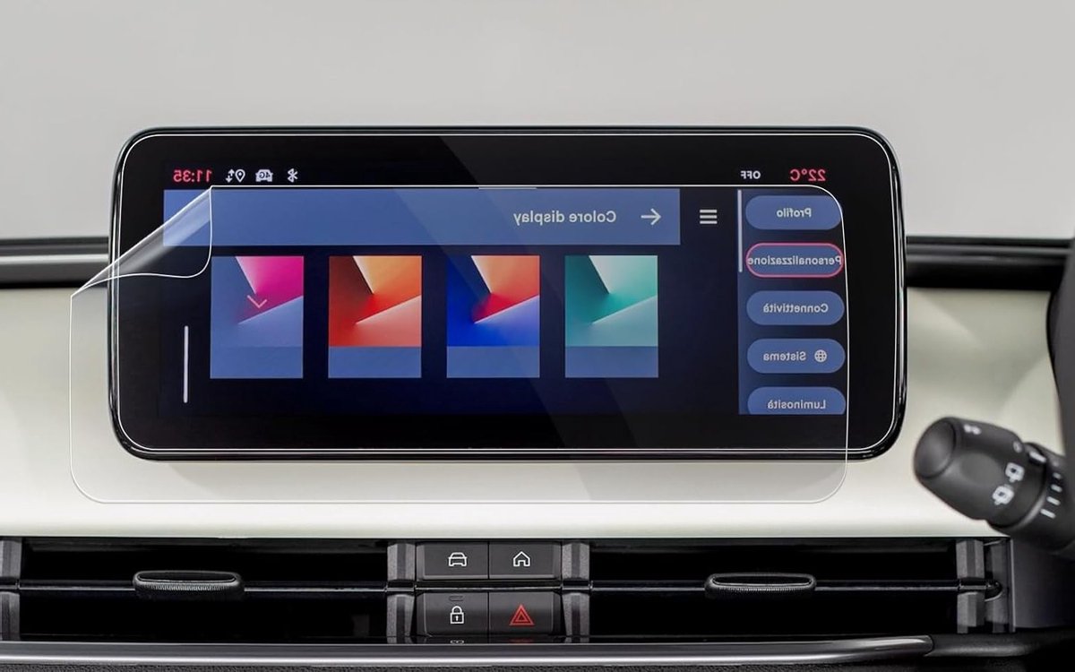 Navigatie Beschermfolie voor Fiat 600 & Fiat 600 Elektro 2024-2026 - 10.25 Inch Uconnect Touchscreen Nano Screen Protector, 6H Krasbestendig en Ideaal voor Auto Accessoires