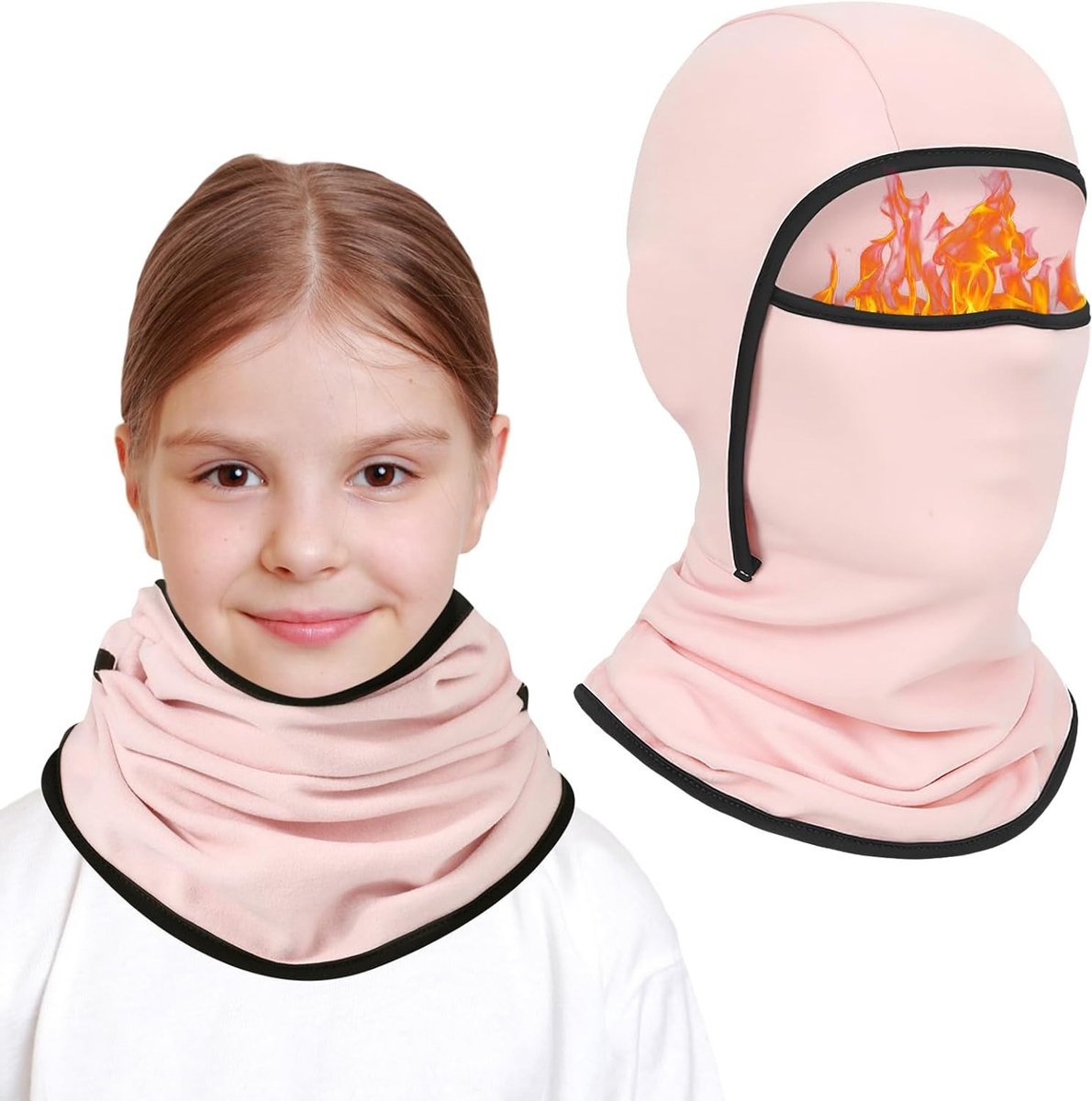 Thermische Balaclava voor Kinderen - Multifunctionele Winddichte en Warme Ski Masker met Nekwarmer voor Fietsen en Wintersport, Geschikt voor Jongens en Meisjes van 6-14 Jaar