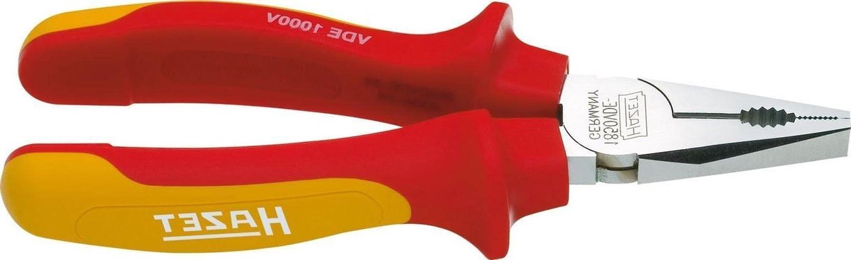 Combinatietang - Universele tang Elektricien tang - Precisie snijden - Inductiegeharde snijkanten - 1999 cm - Rood geel