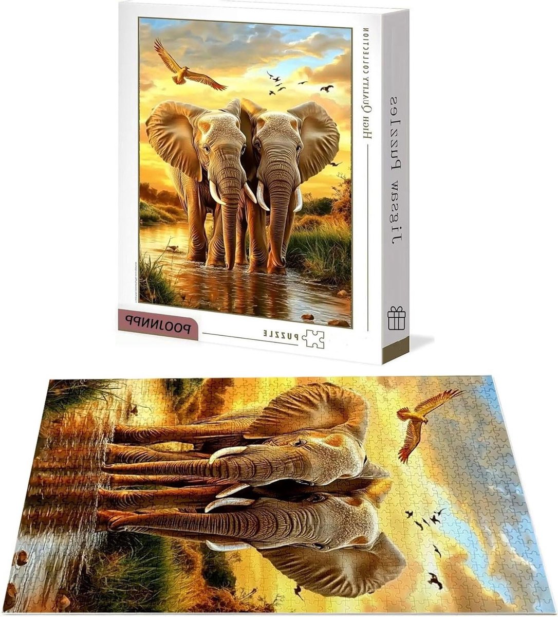 Houten Puzzel - Legpuzzel Volwassenen - Ontspanning en Concentratie - Letters op Achterkant - 100x70cm 2000 Stukjes - Niet gespecificeerd
