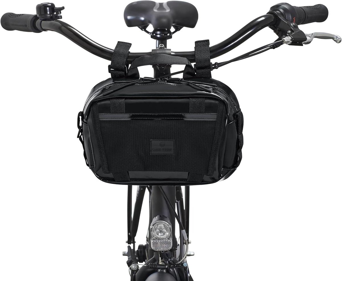 Fietstas Crossbodytas - Stuurtas Schoudertas - Stadsverkeer Organiseren - 2-in-1 Design - 34 Liter - Zwart