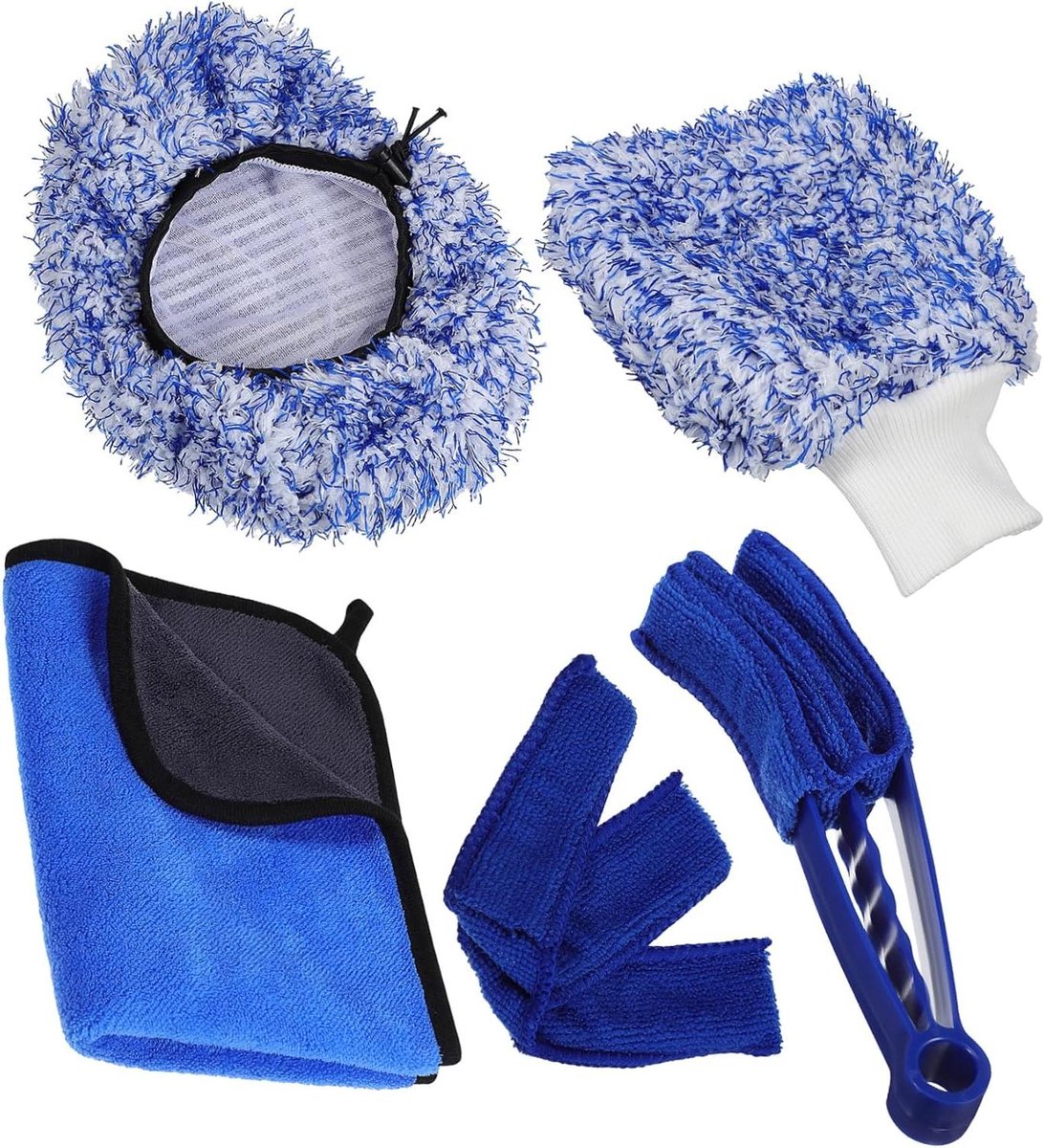 Autoreinigingskit - Wasstraat Accessoires - Auto Wassen - Compleet met Borstel - 40 x 30 cm - Zoals Getoond