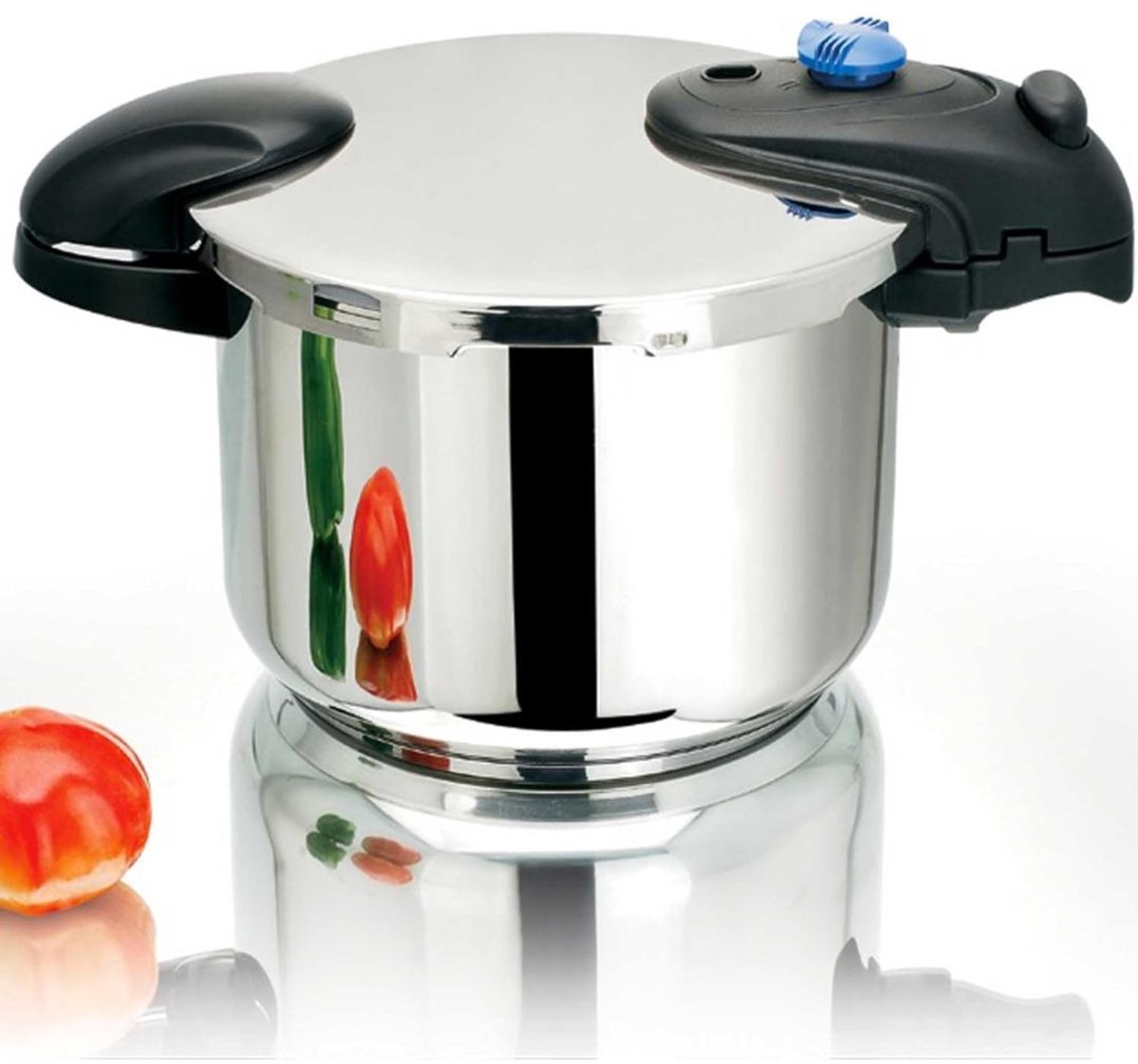 KAD® Snelkookpan Elektrisch - Snelkookpan Inductie - Slowcooker - Snelkookpan 6 Liter - Snelkookpan Tefal - Zilver - 34cm x 20cm x 27cm