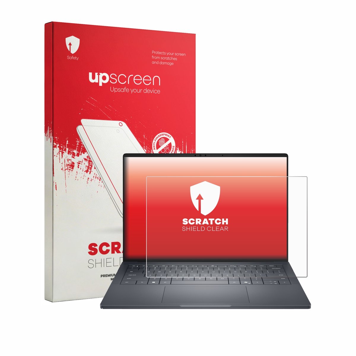 upscreen - Screenprotector voor Dell Pro Max 14 Premium - Folie Beschermfolie transparant