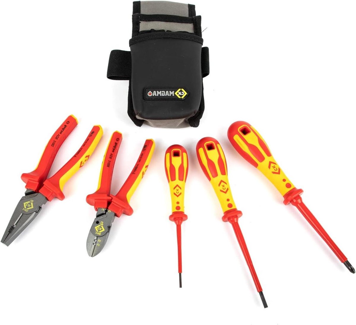 Gereedschapset - Handgereedschap set - Elektrische reparaties - Lichtgewicht en compact - 6 stuks - Zwart
