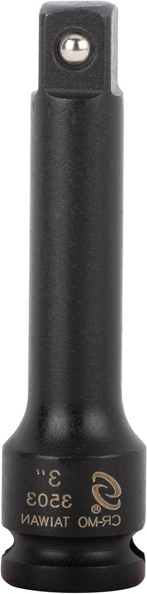 Verlengstuk Dopsleutel - Ratelsleutel Accessoire - Klus Klussen - CR-MO Staal - 3 Inch - Zwart