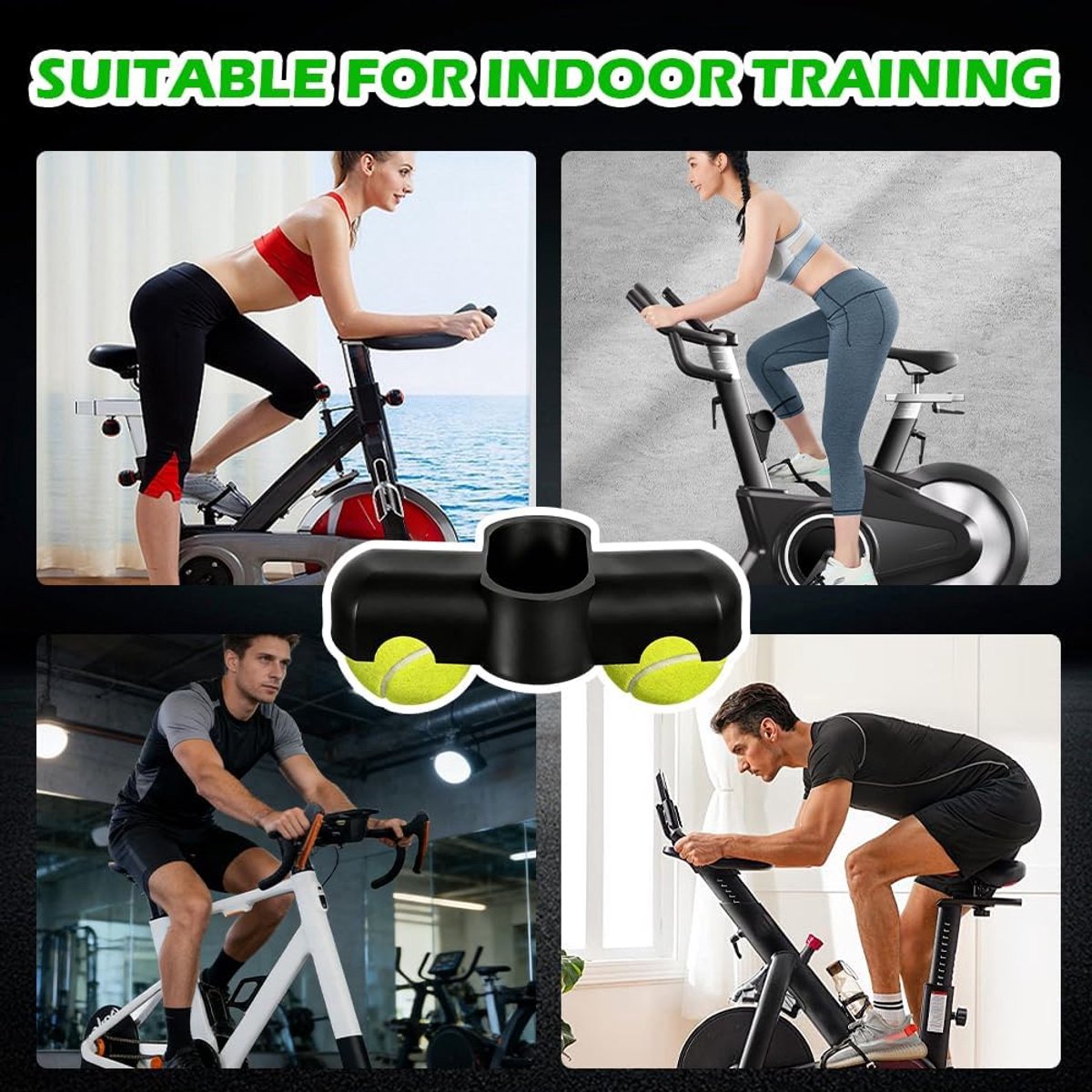 Rocker Plate Adapter - Indoor Fietsvoet - Realistische Training - Gewrichtsvriendelijk - 1 Stuk - Geel