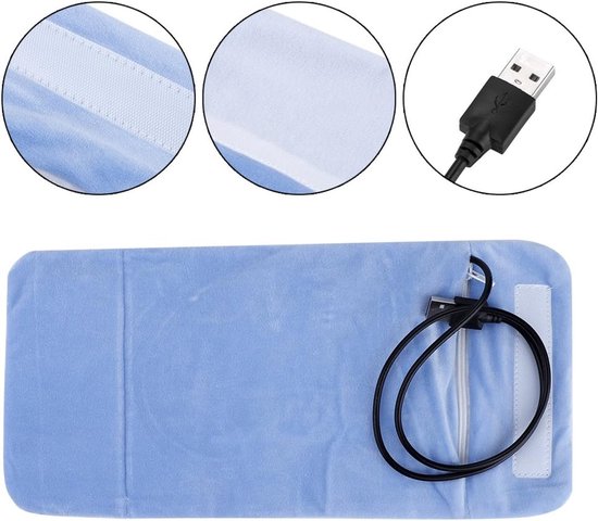 Flesverwarmer - Baby warmer - Onderweg voeding - USB-aangedreven - Compact formaat - Blauw van Merkloos — afbeelding 4