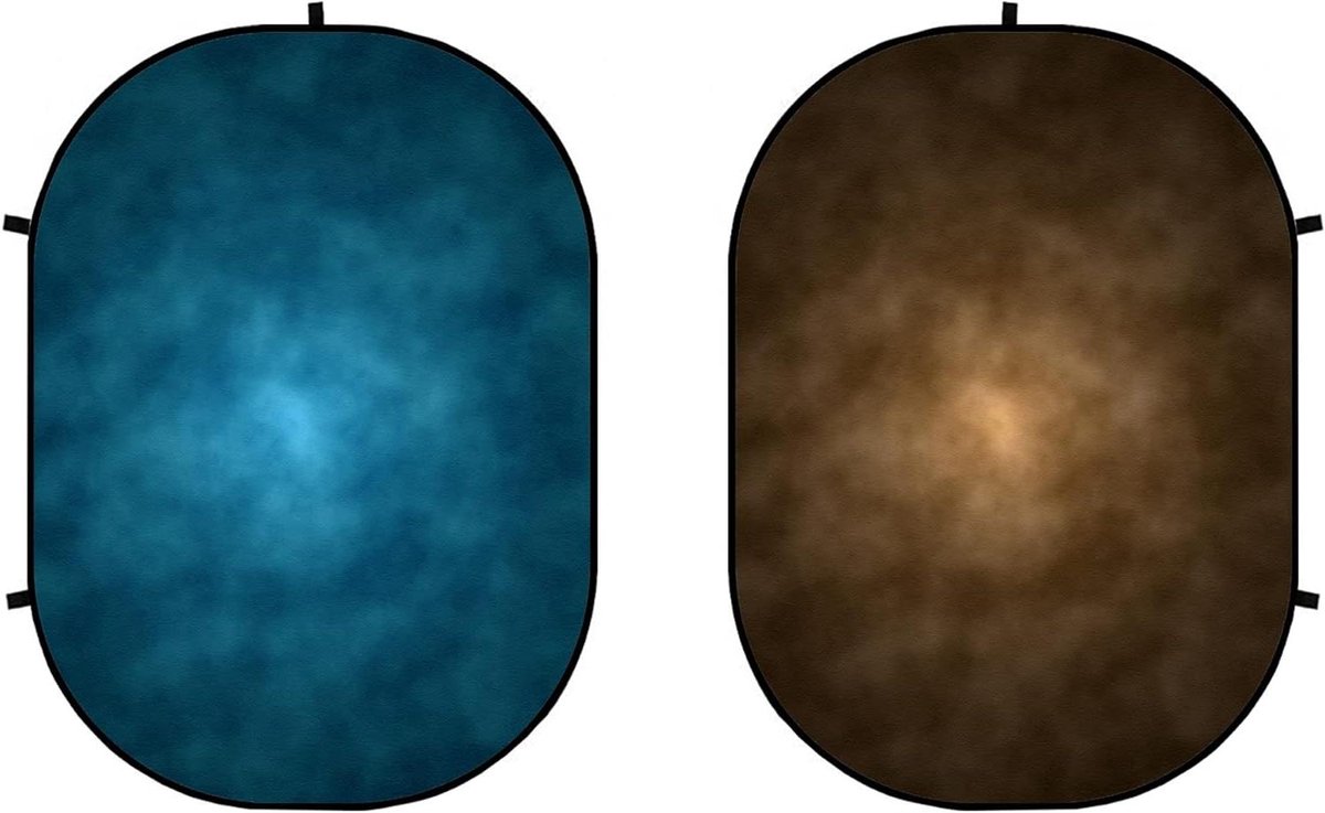 Opvouwbare Achtergrond - Studio Doek - Foto Studio - Snelle Opzet - 1.5x2m - Donkerbruin Blauw
