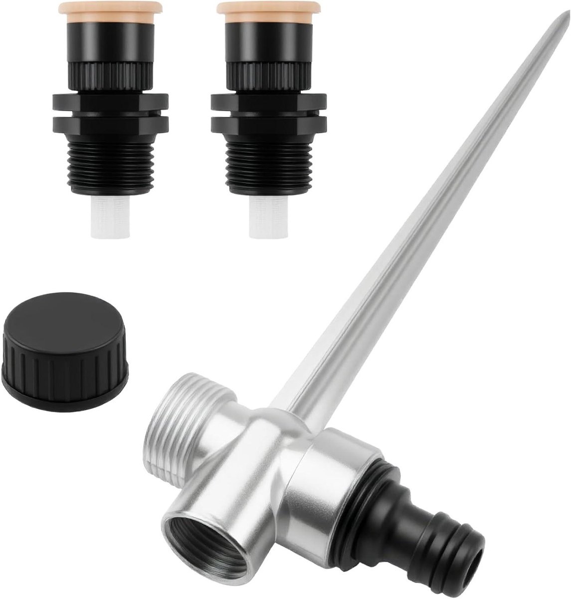 Gazonsproeier Set - Automatische sproeier - Tuin bewateren - 360 graden draaibaar - Set van 3 - Zwart