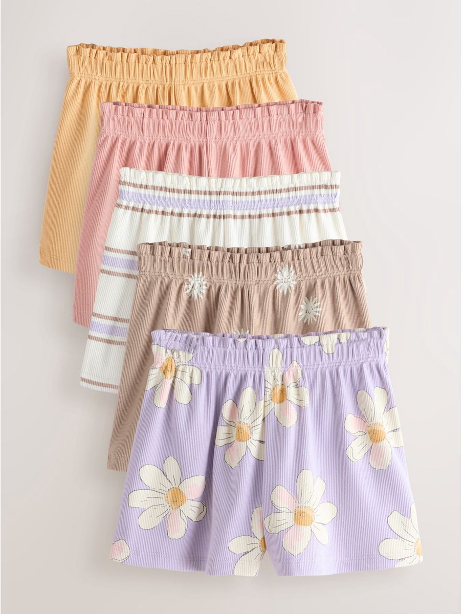 Next - Meisjes - Set van 5 shorts - Paars
