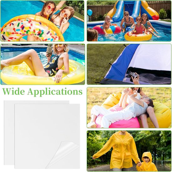 Reparatiedoekjes - Plakker - Opblaasbaar Repareren - Waterdicht TPU Materiaal - 15 stuks - Transparant — afbeelding 5