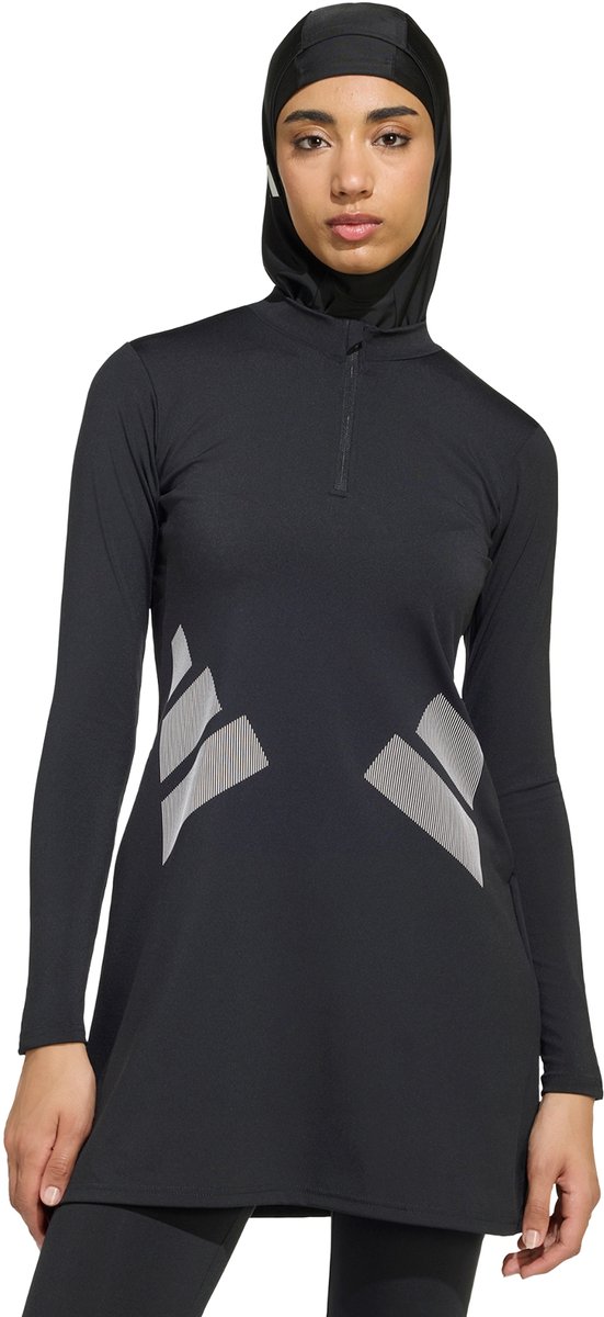 Adidas Performance Logo Zwemtop Met Lange Mouwen Dames Zwart