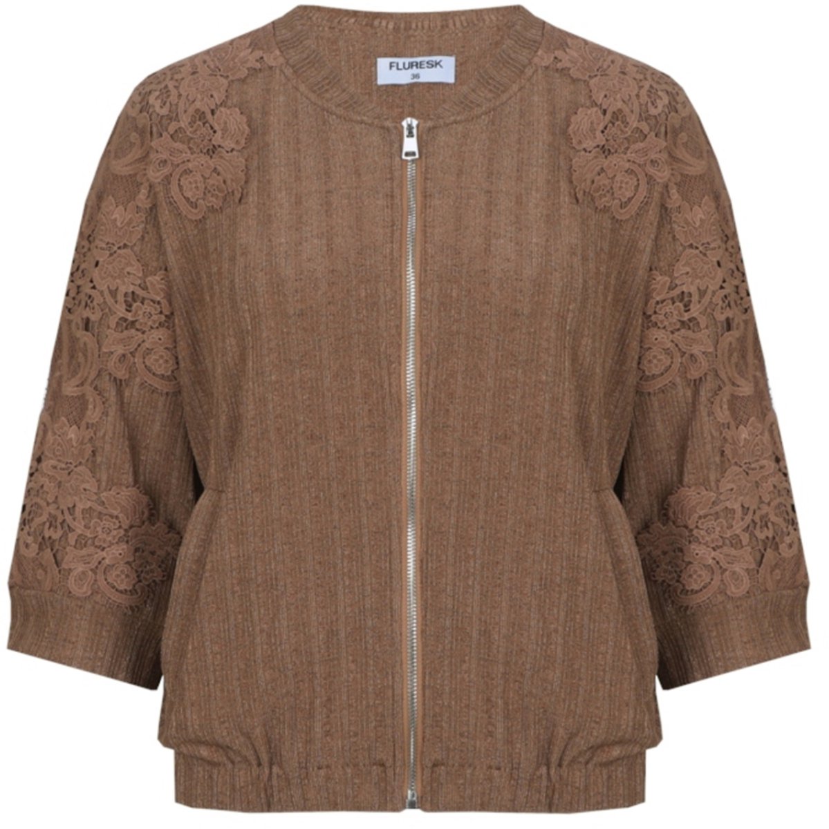Fluresk Jas Evia Jacket 26zfzf19 Walnut Dames Maat - 36
