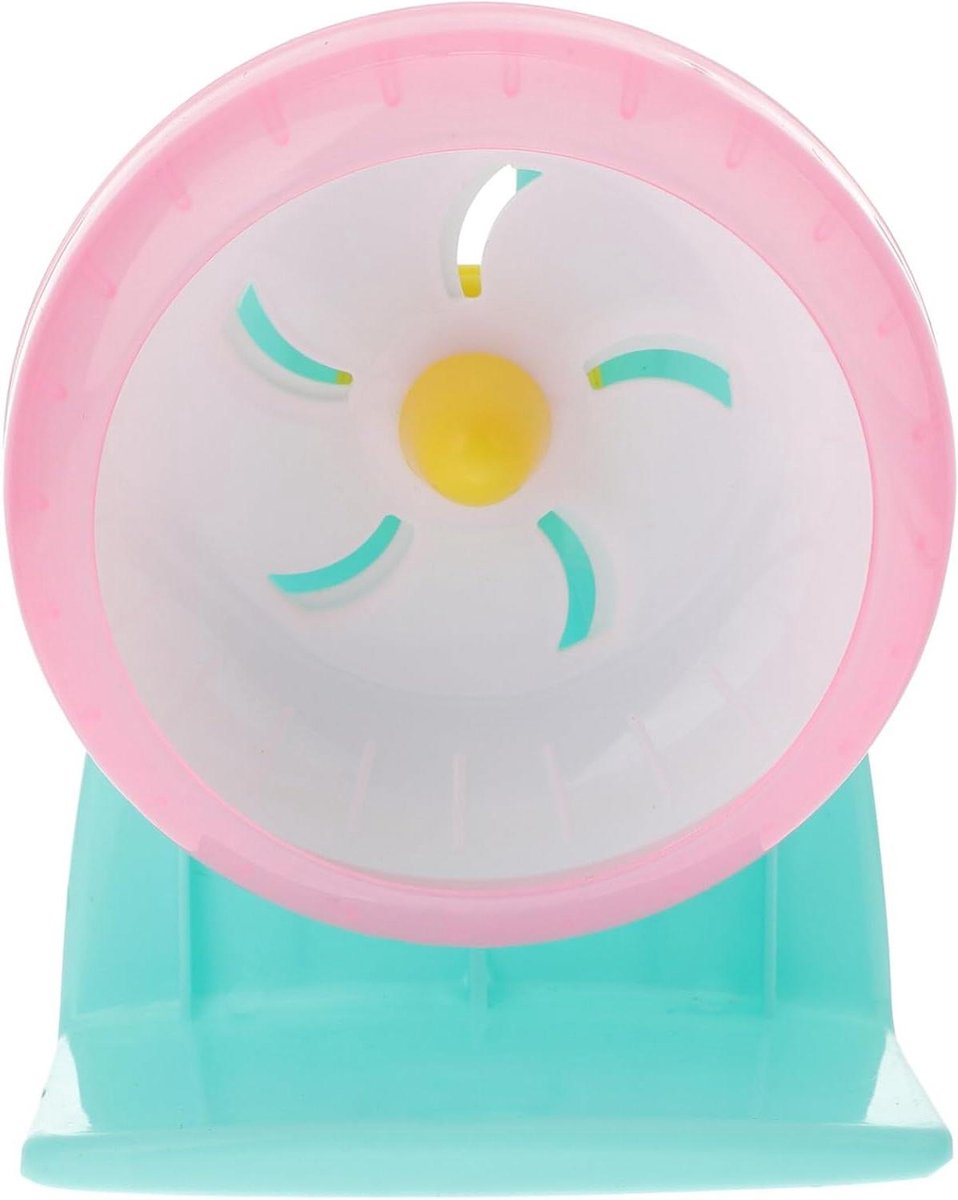 Huisdier Oefenwiel - Loopfiets Hamster - Gezonde Beweging - Stil Design - 12cm Diameter - Willekeurig