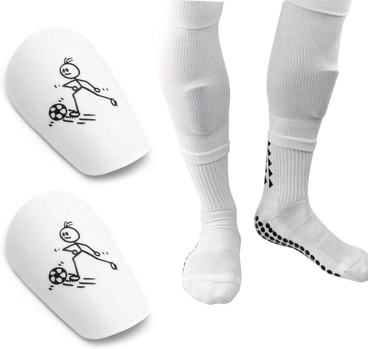 Set van 2 Mini Scheenbeschermers voor Voetbal, Bescherming voor Sport, Comfortabele Scheenbeschermers voor Kinderen