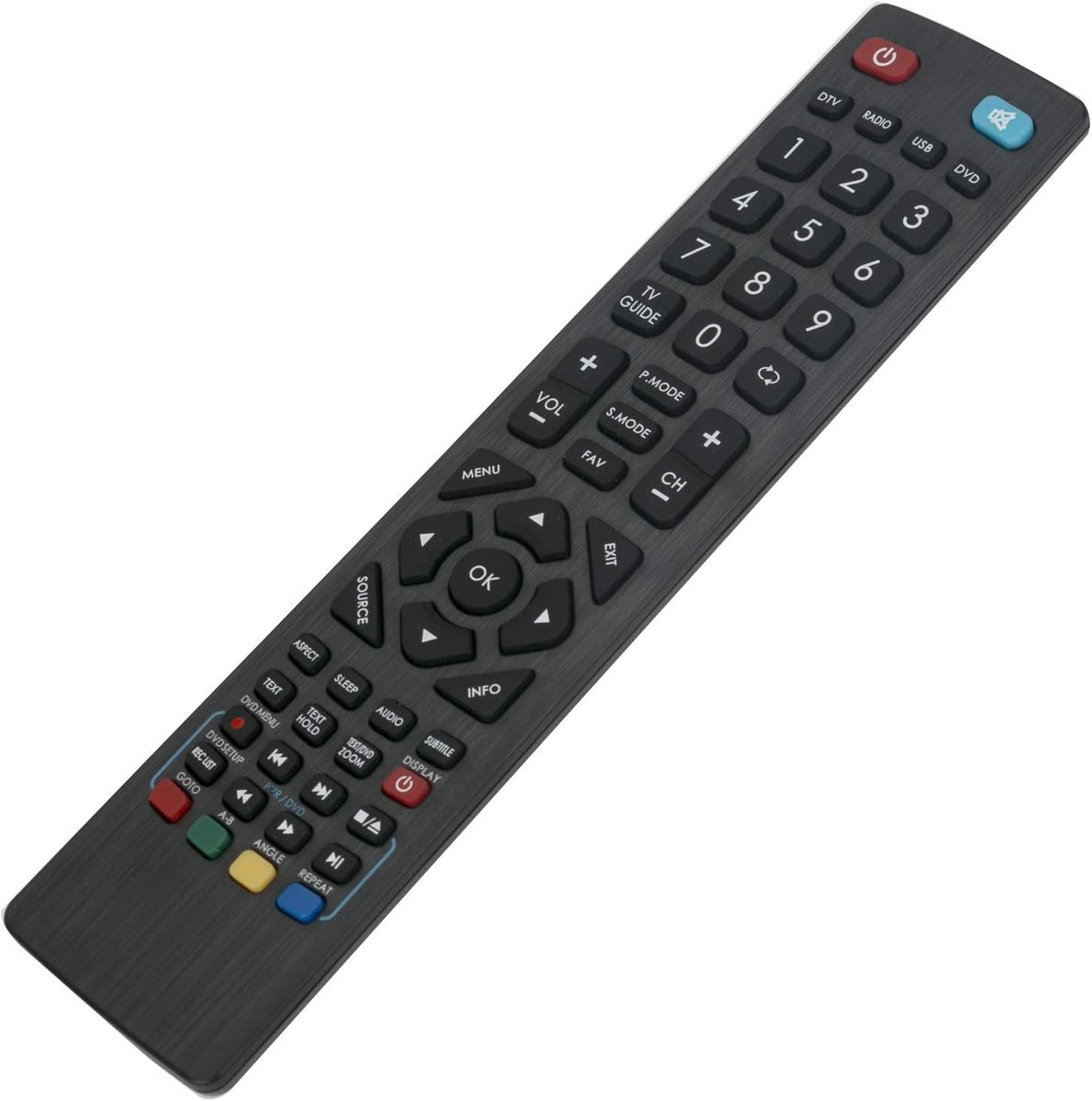 Afstandsbediening - Media Controle - TV Bediening - Directe Werking - 10 Meter Bereik - Zwart