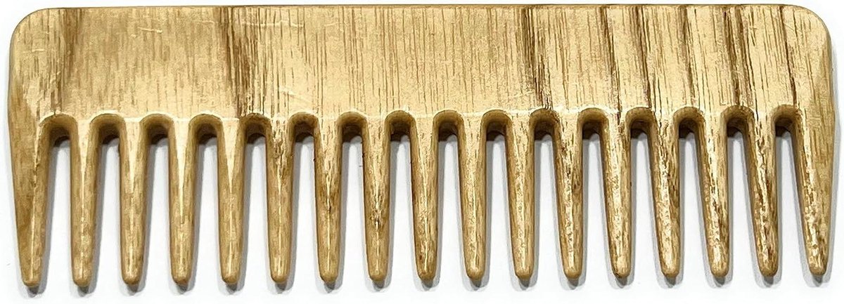 Houten Kam - Afro Kam - Haar Stylen - Handgemaakt Essenhout - 136 cm - Natuurlijk Hout