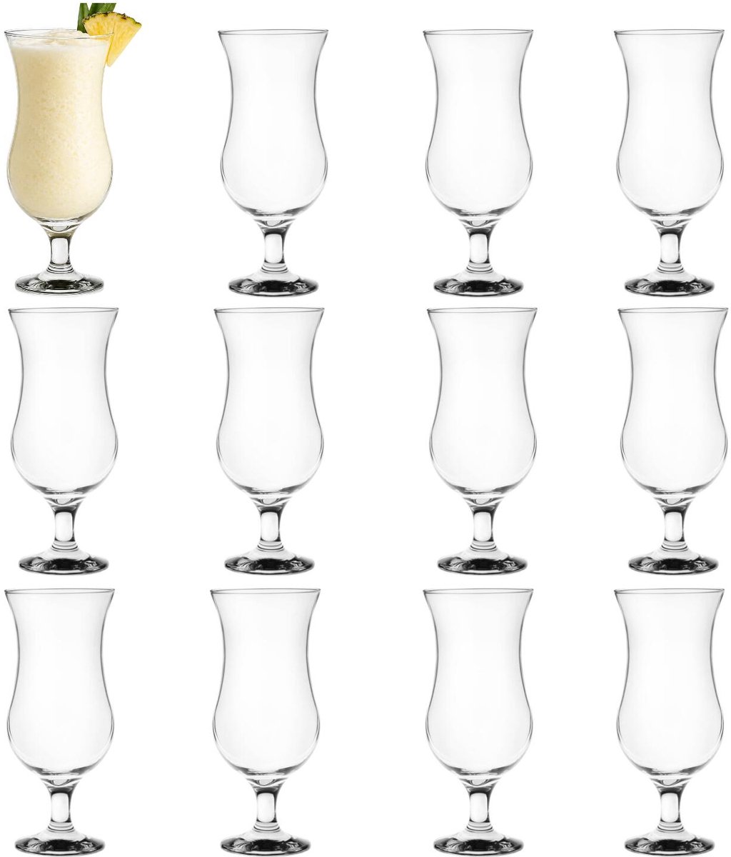 Bormioli Rocco Cocktail glazen - 12x stuks - 400 ml - glas - pina colada glazen