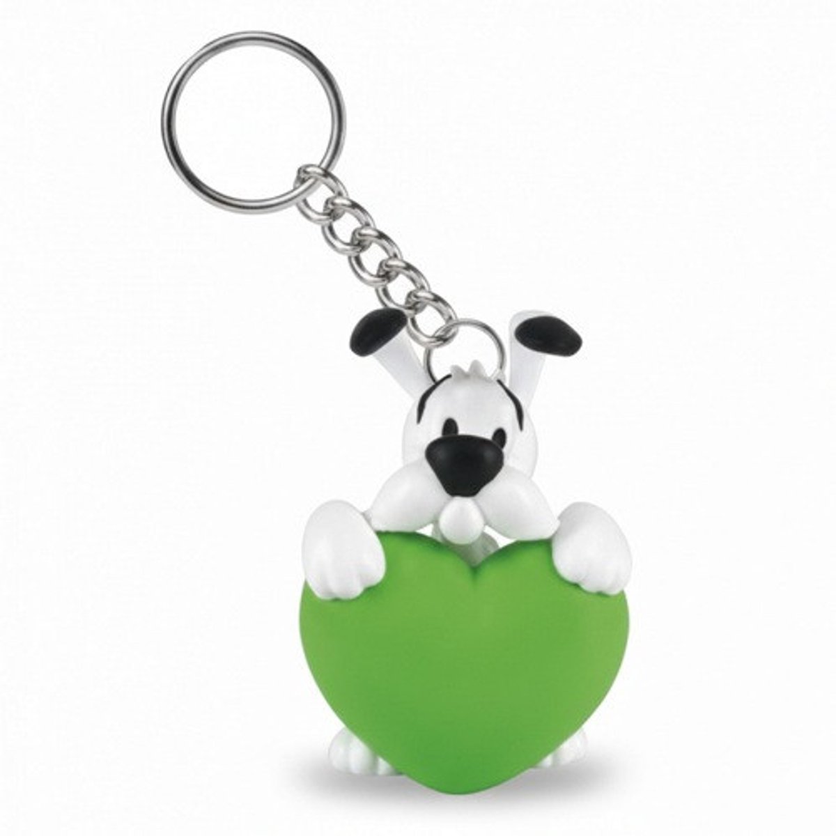 Sleutelhanger idefix met sleutelhanger - groen hart