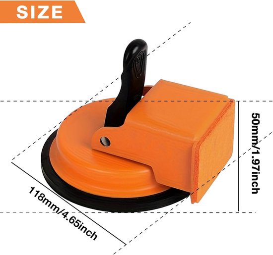 Vloer Naad Reparatie - Vloer Fixer Tool - Naden Dichten - Krachtige Zuigkracht - 15 x 15 x 5 cm van Merkloos — afbeelding 5