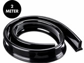 JustValue Waterdrempel Douche Zelfklevend – Waterkering/Douchedorpel – Siliconen – 2 Meter – Zwart