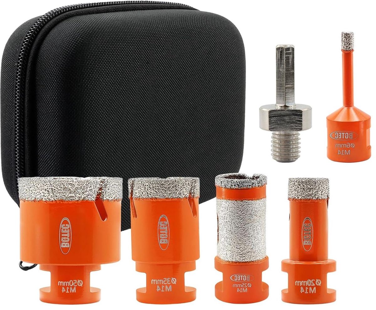 Diamant Tegelborenset - Gatenzaag Set - Gaten Boren - Vacuüm Gesoldeerd - 6 stuks - Niet gespecificeerd