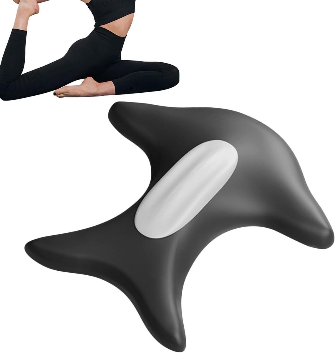 Bekkenbodemtrainer Vrouwen - Heupversterker - Kernstabiliteit Trainen - Verwarmingsfunctie - 21x22.5 cm - Zwart