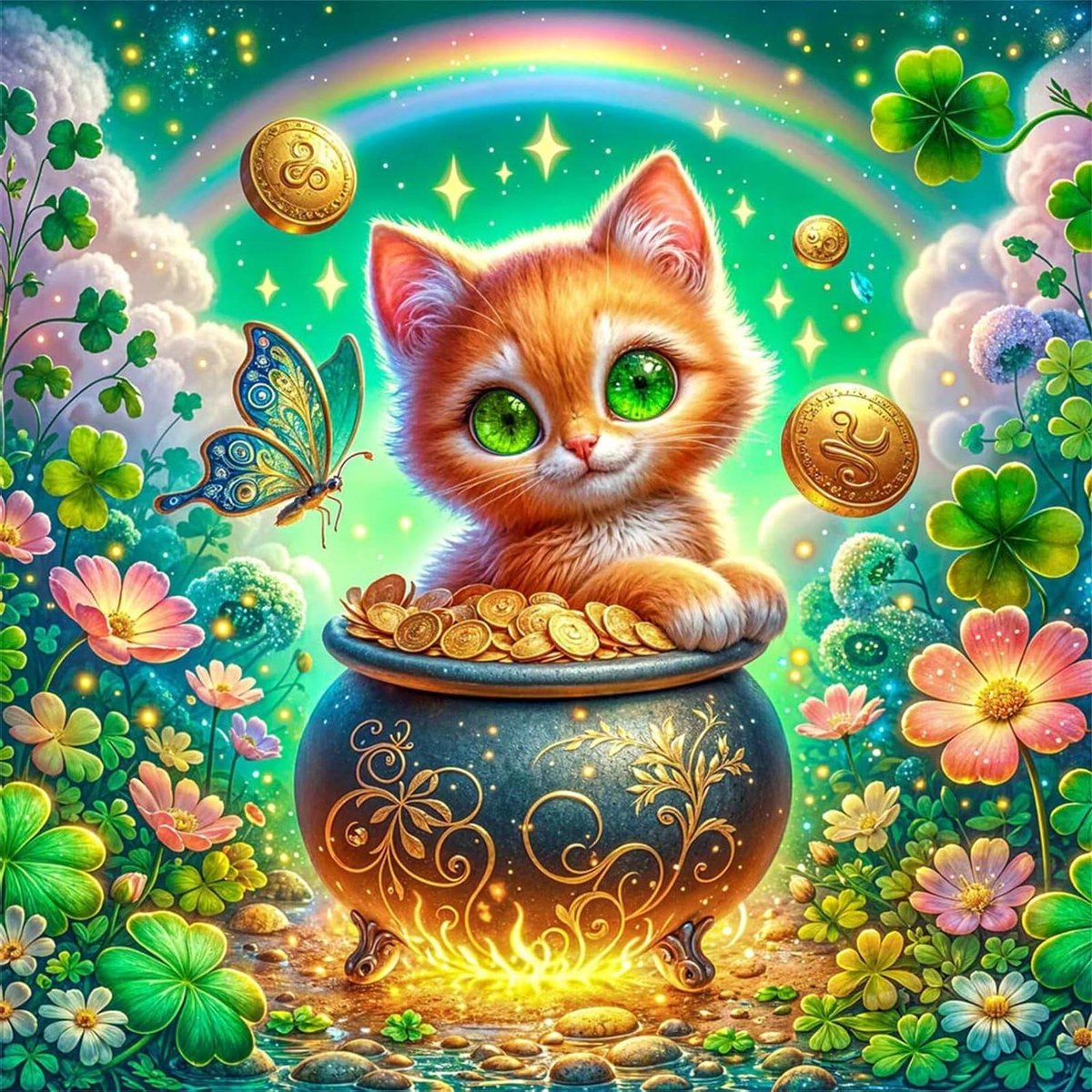 Legpuzzel Kat - Puzzel Volwassenen - Ontspannend Entertainment - 120 Stukjes - 20 x 20 cm - Regenboog