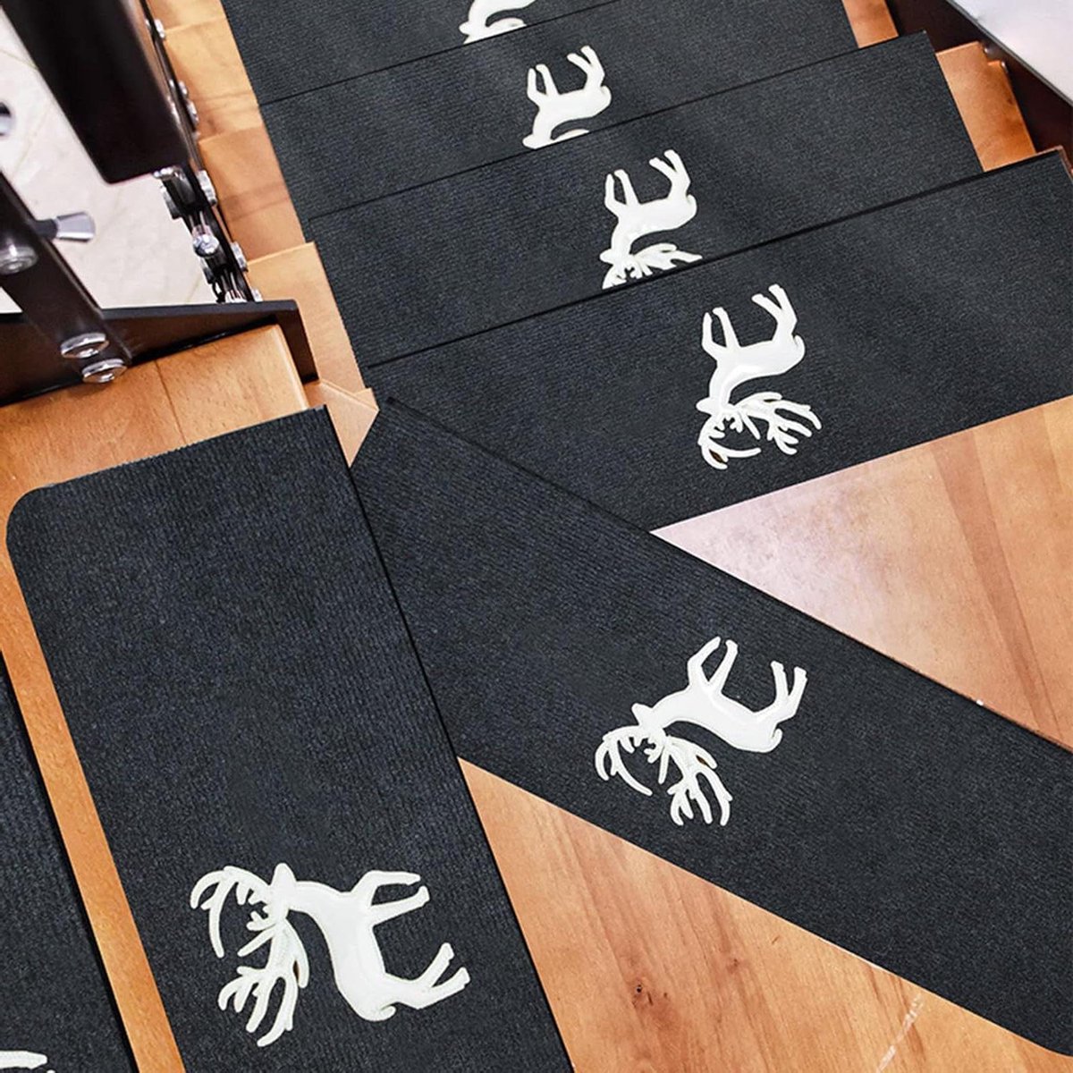 Zelfklevende Tapijttegels - Vloerbedekking Tegels - Trap Bekleden - Antislip - 9 stuks - G