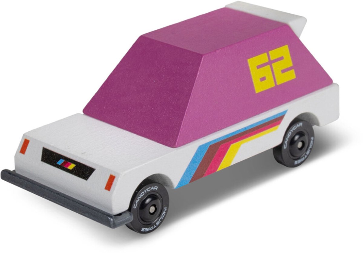 Candycar Toons - Racer 62 XL - houten auto - 3+