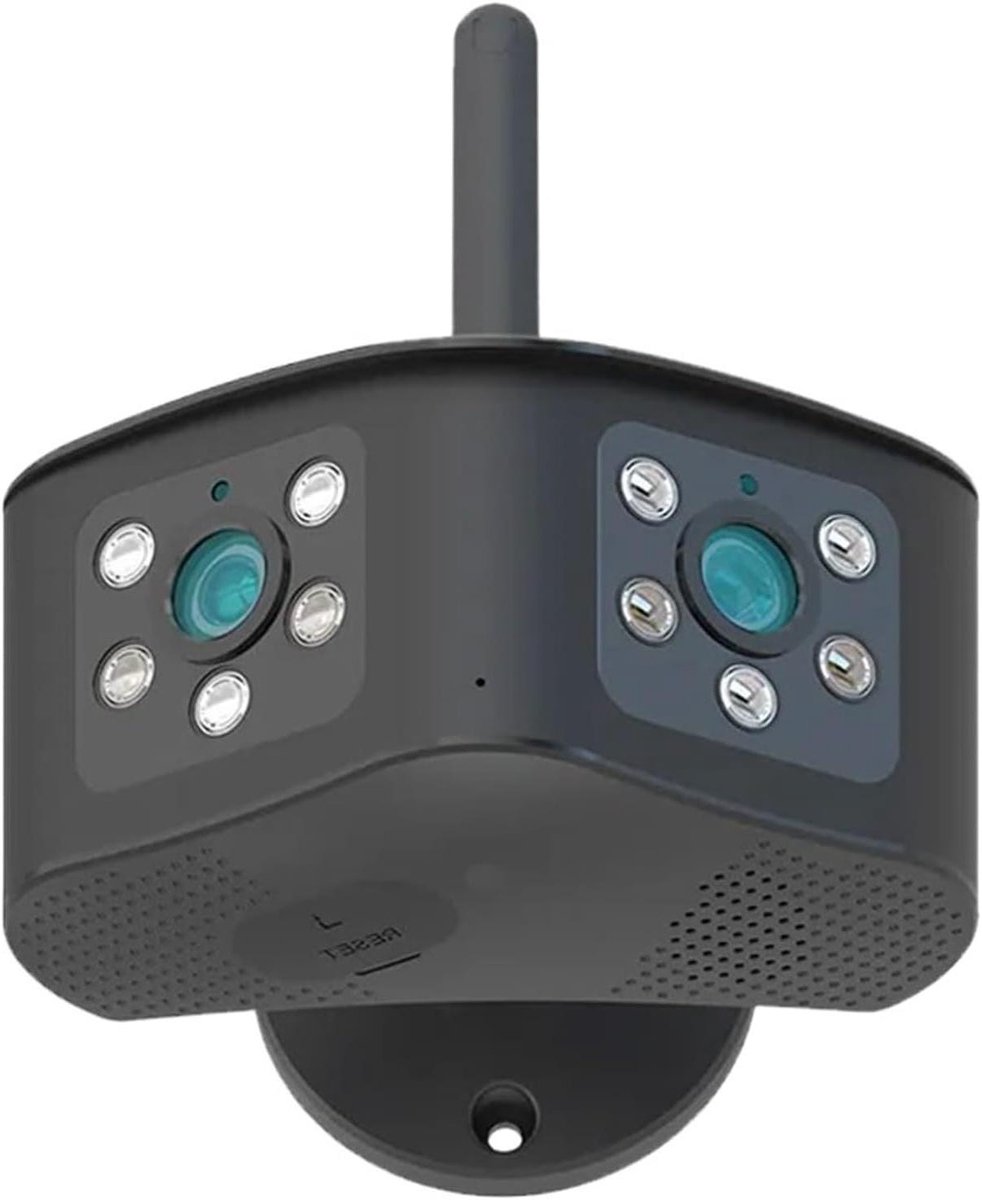 Bewakingscamera Buiten - Wifi Camera Beveiligingscamera - Huis Beveiligen - 180 Graden Panoramisch - 4K 8MP - Wit