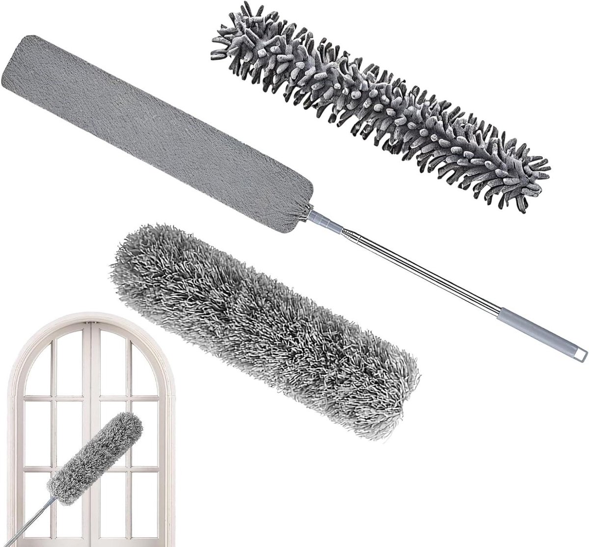 Intrekbare Duster - Stofwisser Plumeau - Moeiteloos Stof Verwijderen - Microvezel Stofabsorptie - 46 cm - Niet gespecificeerd