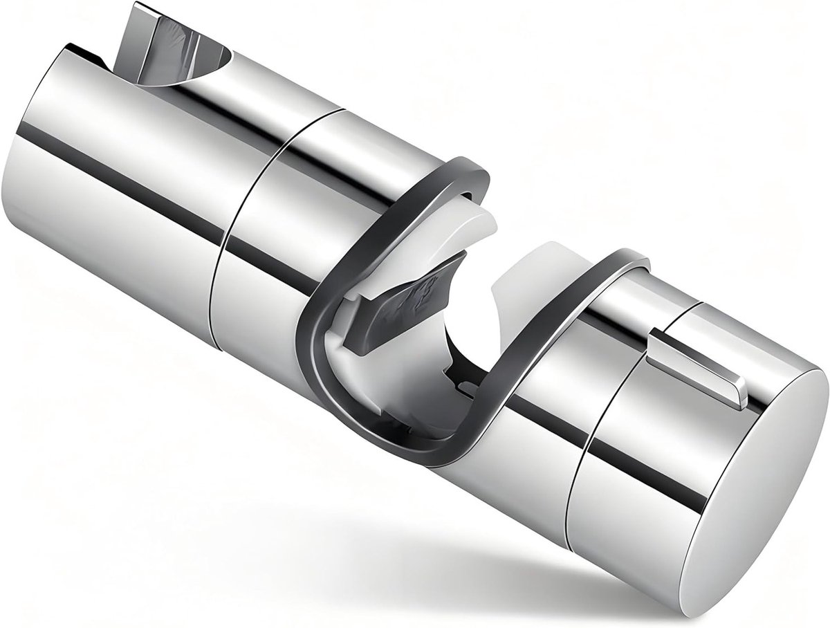 Verstelbare Handdouche Houder voor Glijbalken met 360° Rotatie, Geschikt voor Diameter 18-