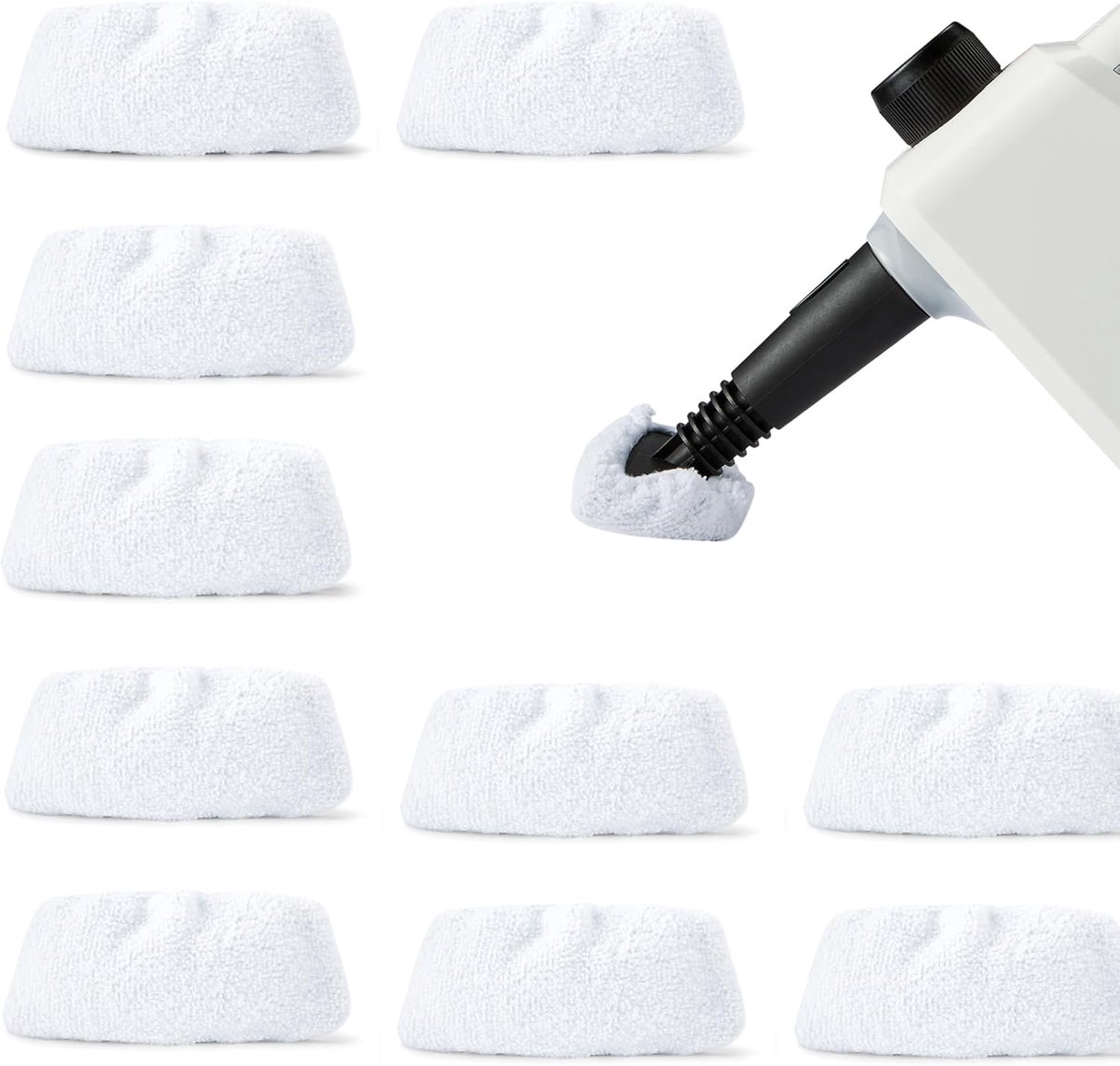 Accessoires voor stoomreinigers, 10-delige set microvezeldoekjes - Vervangende doekjes voor draagbare stoomreinigers, sponsdoekjes geschikt voor wasmachines | Cyslmuk®
