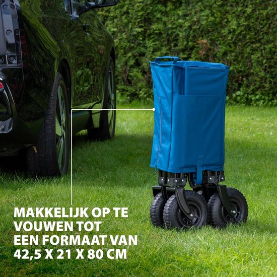 Bolderkar Opvouwbaar Luchtbanden - Strandwagen - Bolderwagen - buiten kar van Bolderkar Opvouwbaar — afbeelding 4