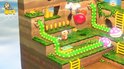 Toad met mijnlamp loopt op een terrasvormig landschap met groene planten en munten.